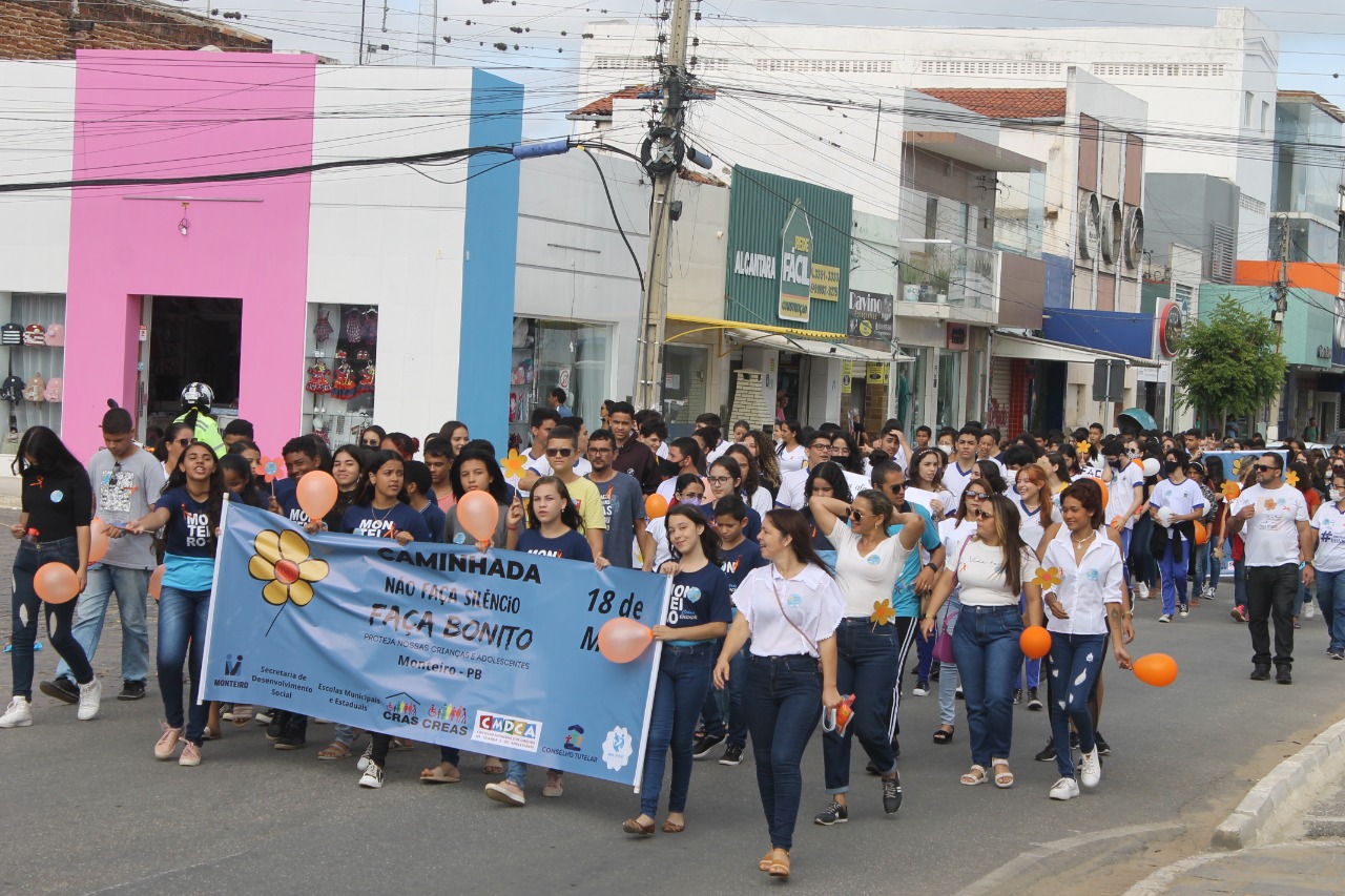 18Maio-SMDS9 Caminhada marca o Dia de Combate ao Abuso e Exploração Sexual de Crianças e Adolescentes em Monteiro
