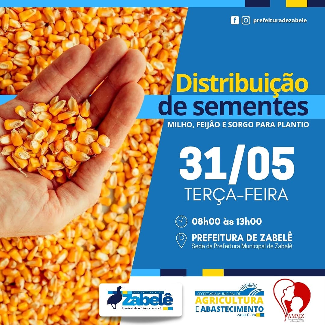 284825714_2245714368924162_2894421452413809159_n Prefeitura de Zabelê realiza distribuição de sementes para agricultores