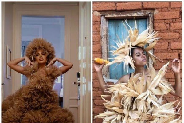 gkay_e_palha_de_milho-599x400 Blogueira viraliza ao reproduzir look da Gkay com palhas de milho: 'melhor vídeo da vida'