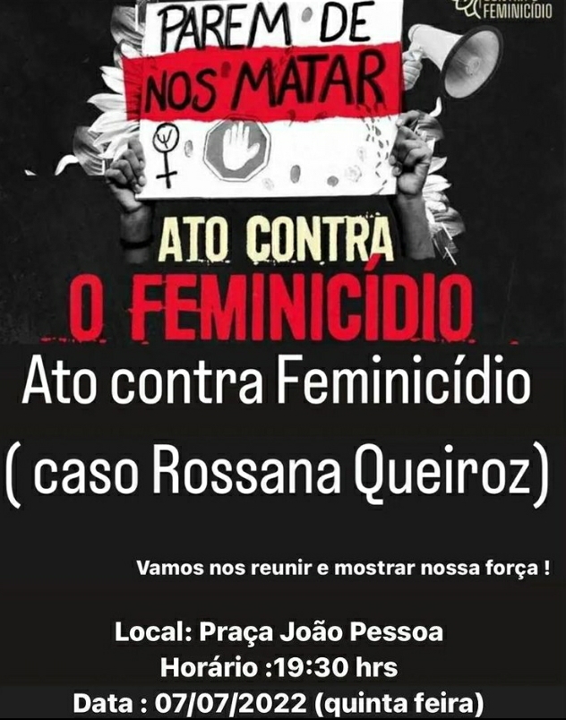 IMG-20220705-WA0154 Ato contra Feminicídio e Violência contra a Mulher “Parem de Nos Matar” será realizado em Monteiro
