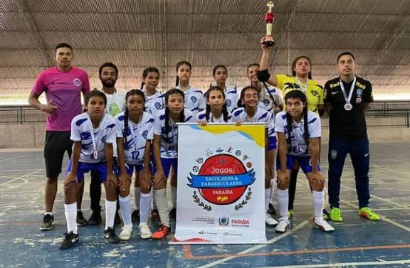 Bento Escola da Rede Municipal de Monteiro é vice-campeã paraibana de futsal feminino dos Jogos Escolares