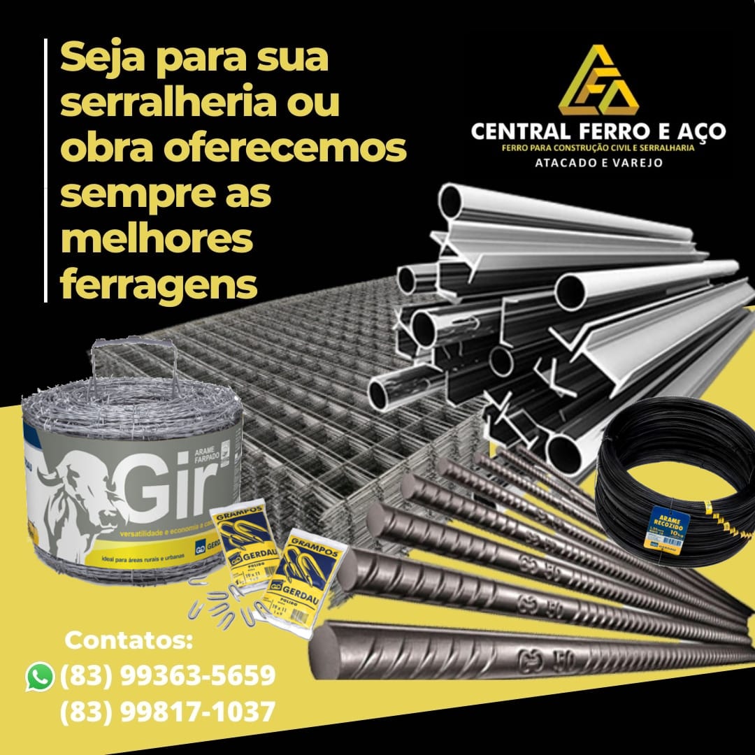 IMG-20220811-WA0109 Qualidade, bom atendimento e o melhor preço, você encontra na Central Ferro e Aço em Monteiro. 