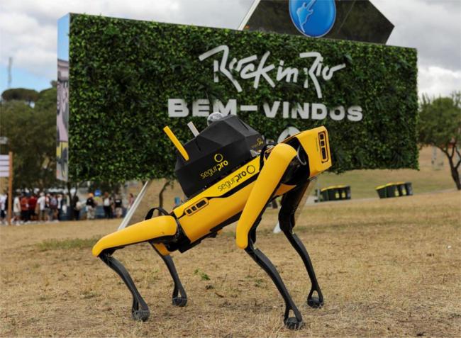 cao-robo-Yellow Rock in Rio 2022 terá cão-robô 'Yellow' com 5G como segurança