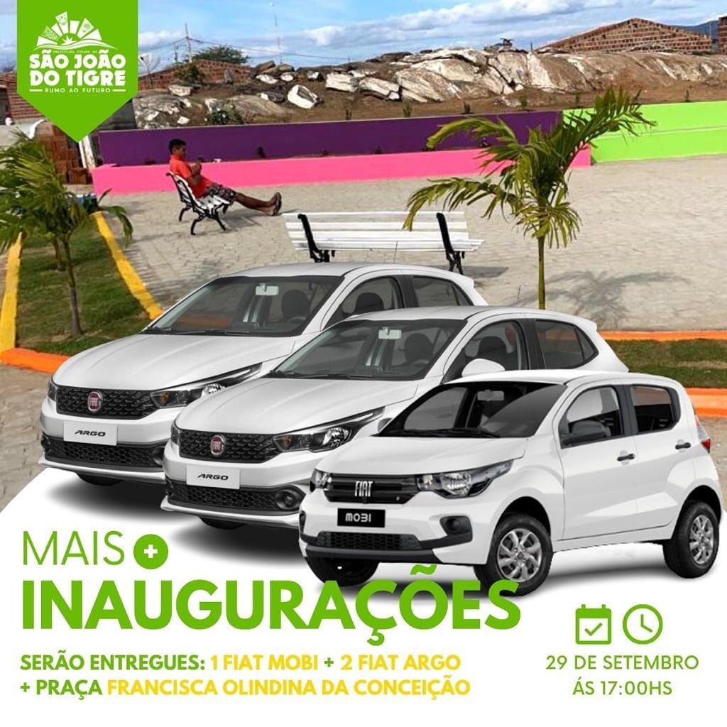 367342523 Prefeito Márcio Leite entregará 03 veículos e uma nova praça para a população de São João do Tigre