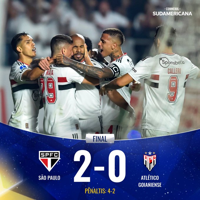 FcLkY6AWIAI7fRf Sul-Americana: São Paulo derrota Atlético nos pênaltis e chega à final