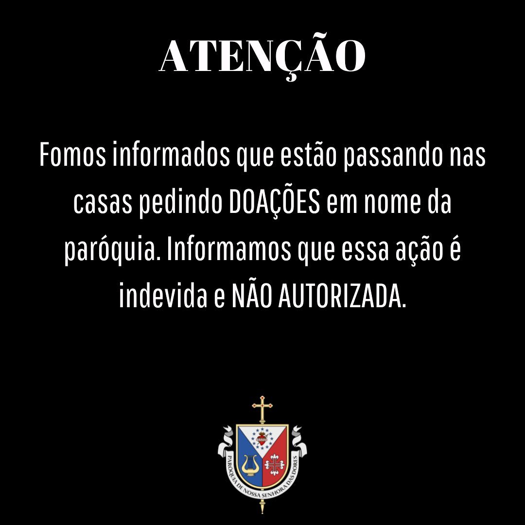 197621227 Em Monteiro: Paróquia Nossa Senhora das Dores, alerta para tentativa de golpe usando nome da igreja