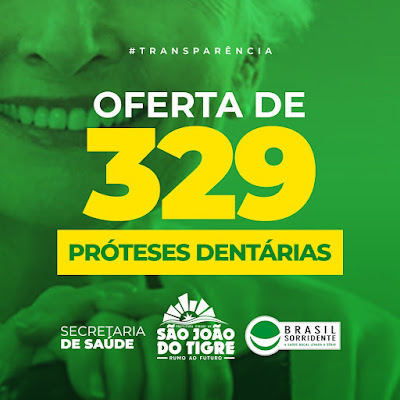 2 Prefeitura de São João do Tigre oferece mais de 320 próteses dentárias para a população