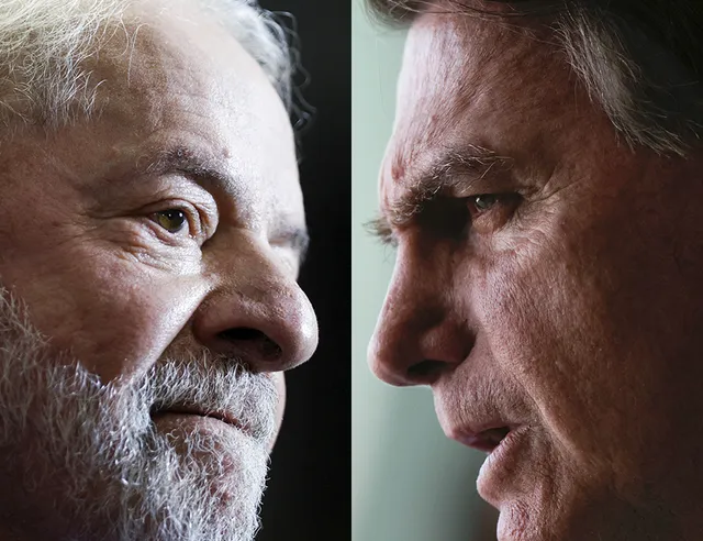 Lula-Bolsonaro-v Datafolha: Lula tem 49% no 2º turno, e Bolsonaro, 44%