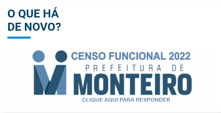 funcionalismo Prefeitura de Monteiro inicia atualização cadastral do funcionalismo nesta quarta-feira