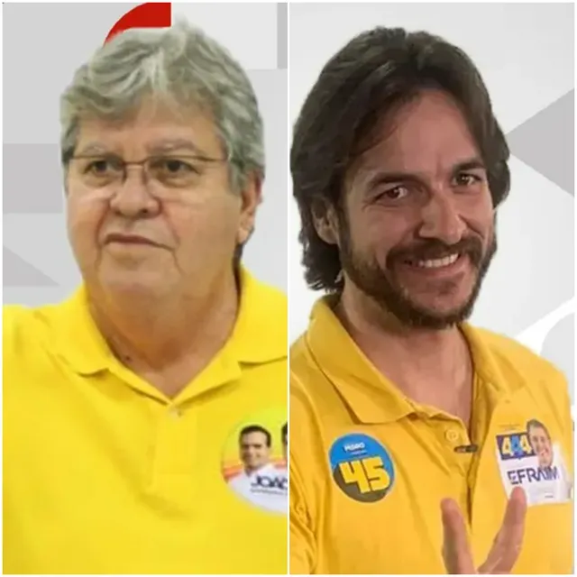 joao-azevedo-e-pedro-cunha-lima Ipec na PB, votos válidos: João tem 53% e Pedro, 47%