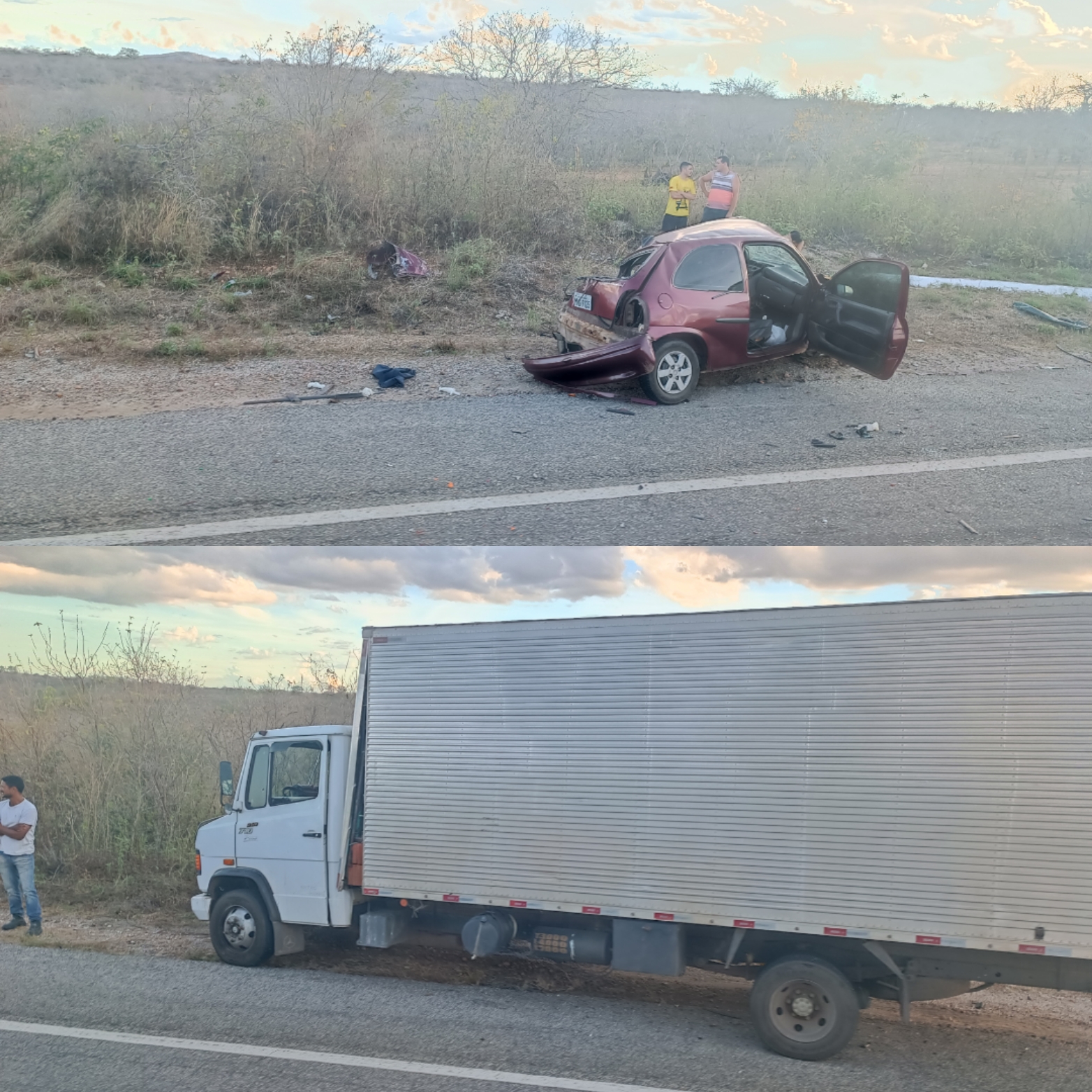 IMG_20221112_075754 Colisão entre um carro e um caminhão deixa uma vítima fatal entre os município de São João do Cariri e Boa Vista