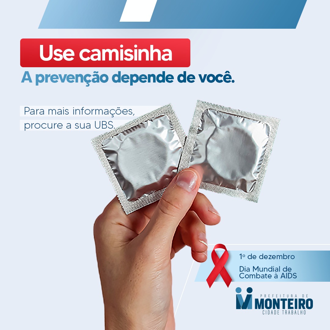 combate Dezembro Vermelho: Secretaria de Saúde de Monteiro alerta sobre Campanha Nacional de Prevenção ao HIV/AIDS