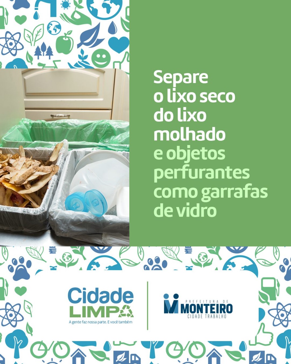 CCL1 Prefeitura de Monteiro lança campanha de orientação de limpeza urbana e coleta de lixo