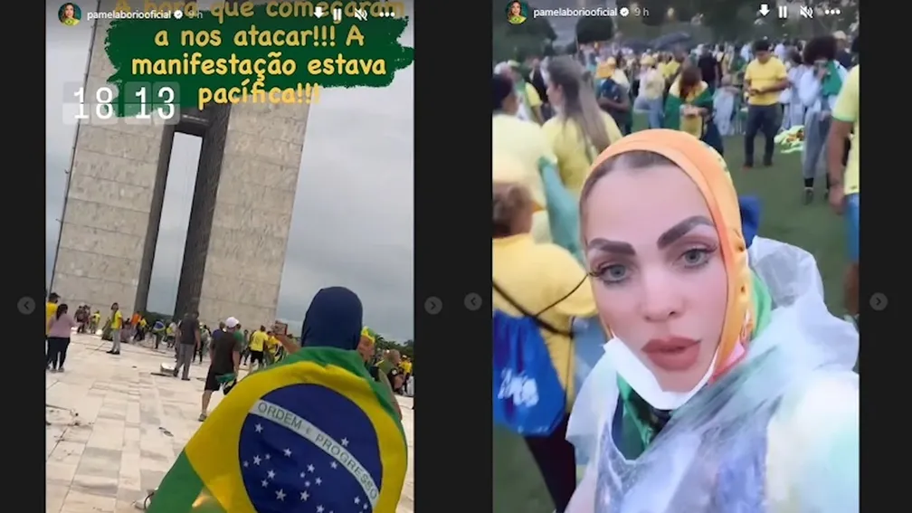 pamela-em-brasilia Ex-primeira-dama da Paraíba invade o Congresso Nacional em Brasília e divulga imagens