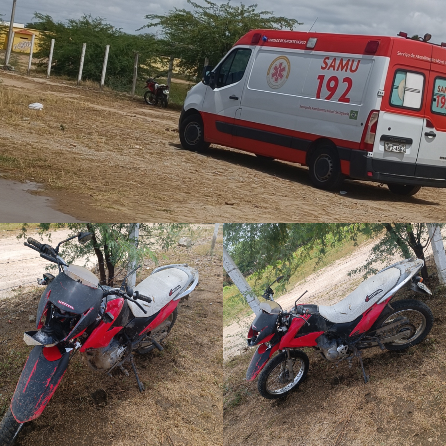 IMG_20230225_104329 Homem perder controle de motocicleta e fica ferido na entrada da feira do gado em Monteiro