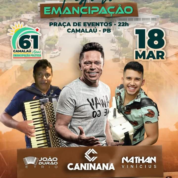 FB_IMG_1677885331909 Prefeito Bira divulga programação musical da festa de emancipação de Camalaú. Confira