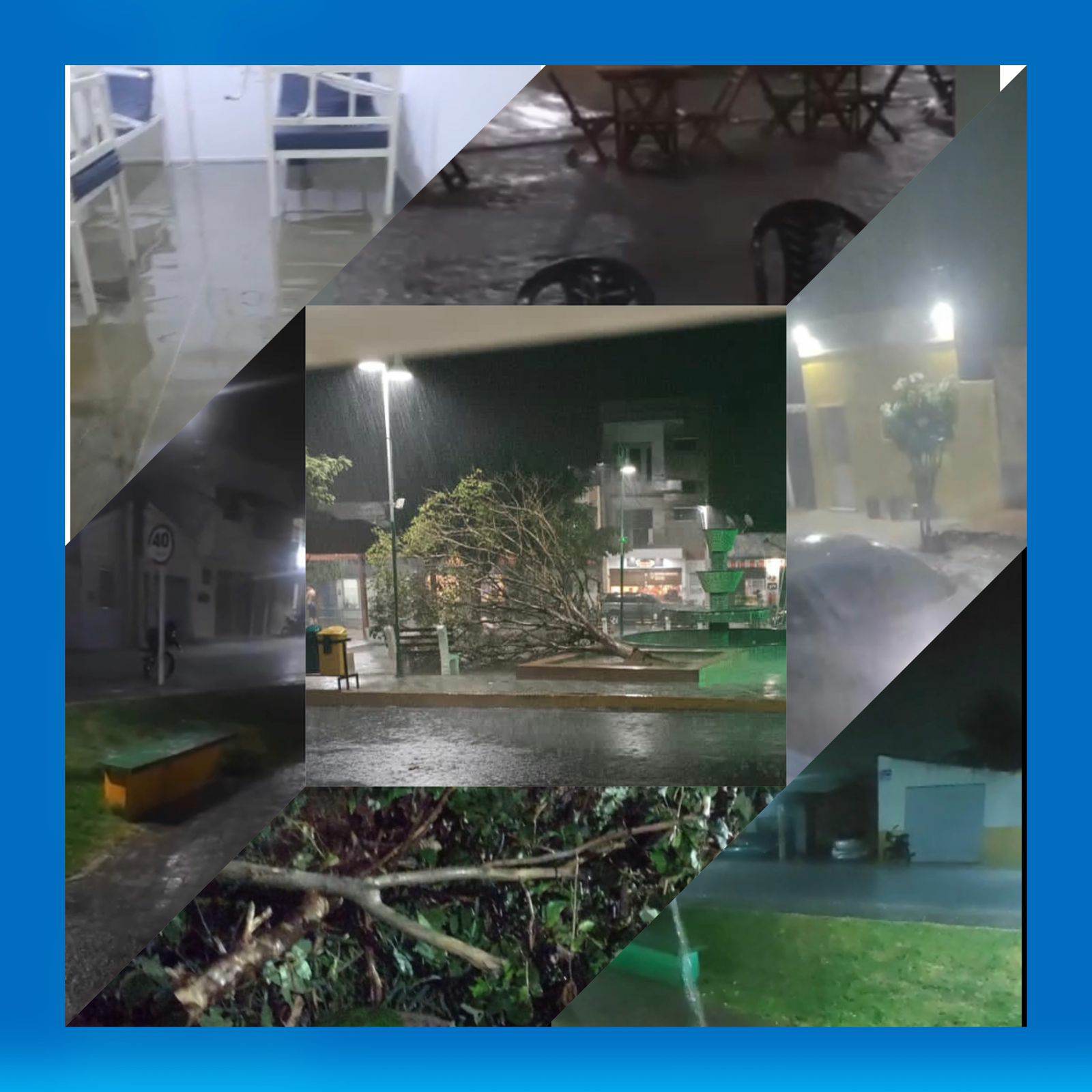 sb-10 Chuva forte causa alagamentos, queda de árvore e de energia na cidade de Serra Branca