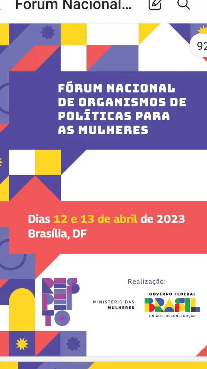 123445-4 Secretária de São João do Tigre participa do Fórum Nacional de Políticas Públicas para as mulheres