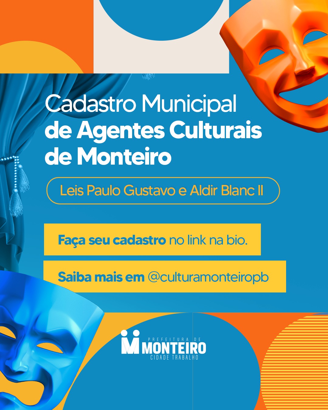 Cadastro-Municipal-de-Agentes-Culturais Secretaria de Cultura de Monteiro convoca artistas para inscrição no Censo Cultural