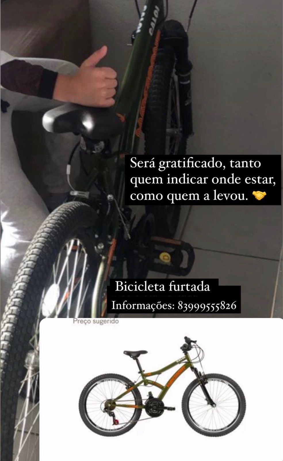 IMG-20230501-WA0168 Bicicleta é furtada de dentro de residência em Monteiro