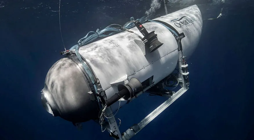 tagreuters.com2023binary_LYNXMPEJ5K0UF-FILEDIMAGE Submarino desaparecido fica sem oxigênio, após tempo estimado pelas autoridades esgotar
