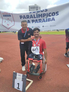 1.2-1 Atleta paralímpico monteirense conquista ouro em jogos paraibanos e mira vitórias a nível nacional