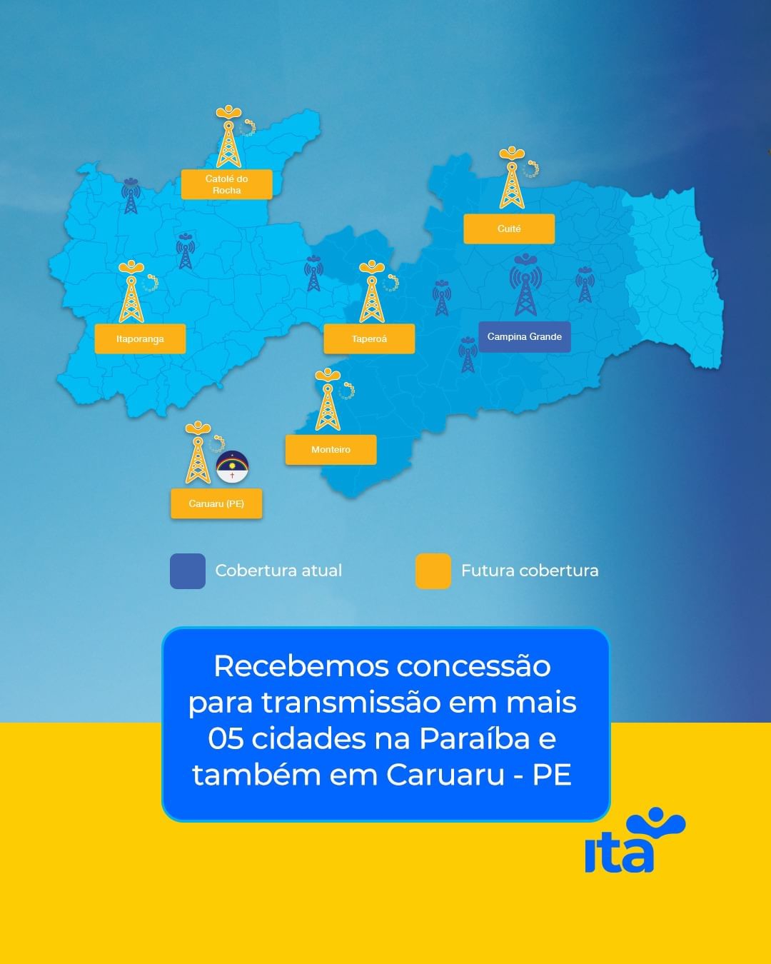 279092407 Rede Ita de Campina Grande, anuncia que em breve chega o sinal Digital da emissora em Monteiro
