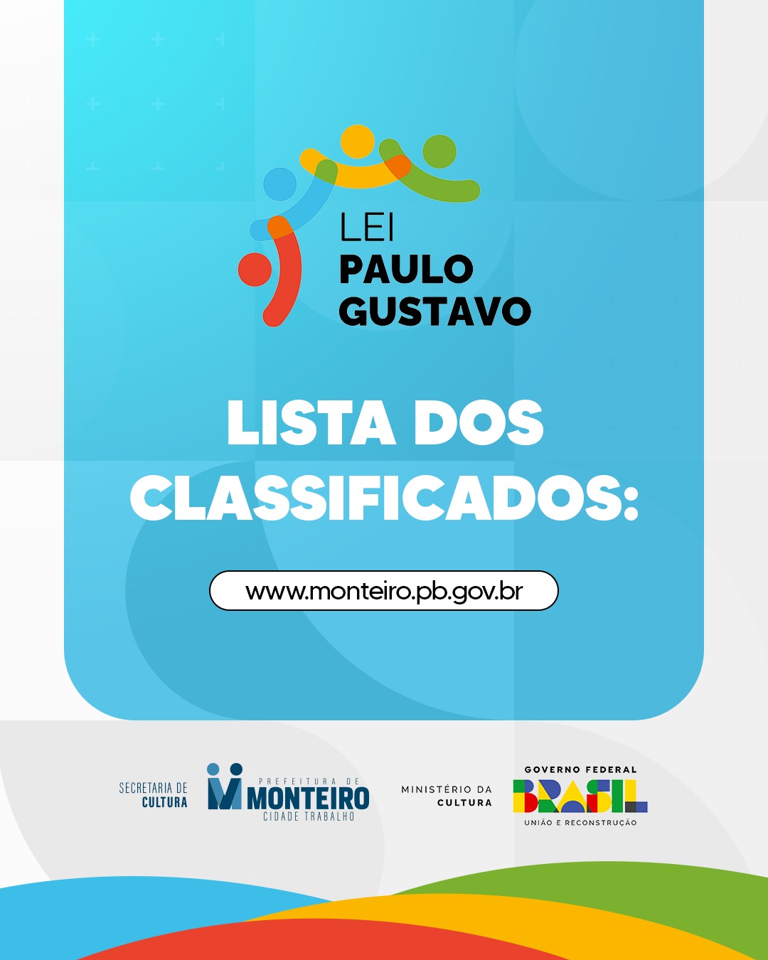 Classificados-LPG Secretaria de Cultura de Monteiro divulga resultado preliminar da fase de classificação para fomento ao audiovisual da Lei Paulo Gustavo