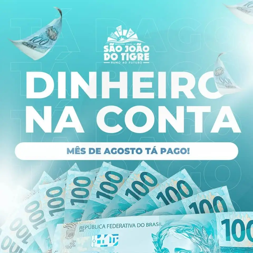 blog28-14 Prefeito de São João do Tigre anuncia pagamento dos servidores municipais referente ao mês de agosto