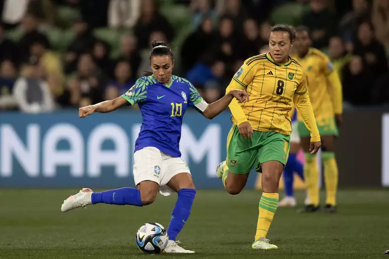 marta-jogo-contra-jamaica-t8a58hg4smzn Brasil empata com Jamaica e está eliminado da Copa do Mundo Feminina de 2023