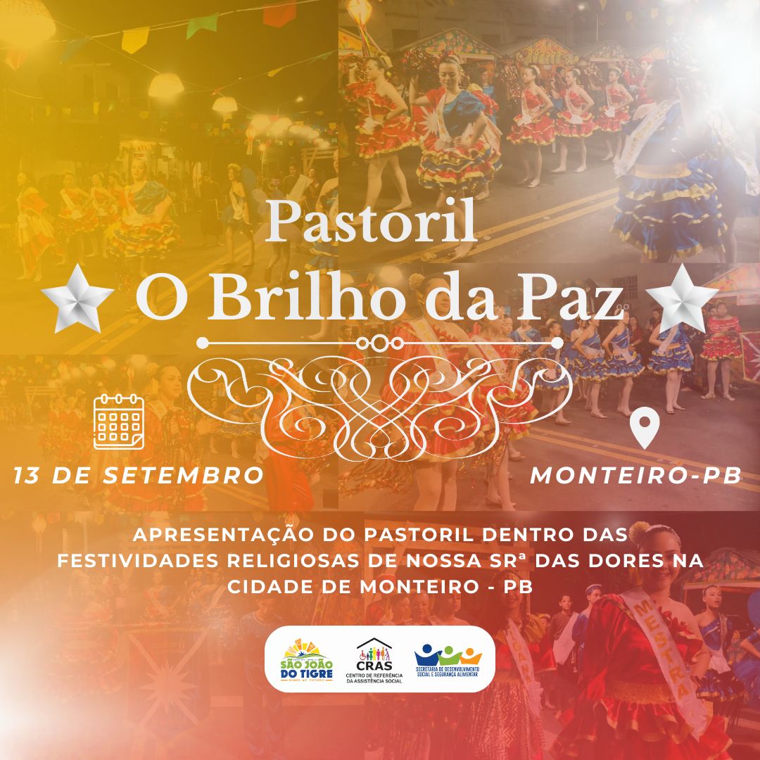 za Pastoril de São João do Tigre será atração na festa da padroeira de Monteiro nesta quarta