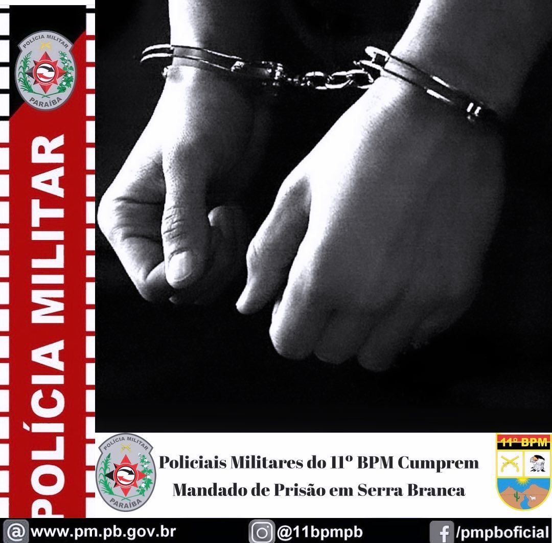 245360225 Policiais Militares do 11BPM Cumprem Mandado de Prisão em Serra Branca