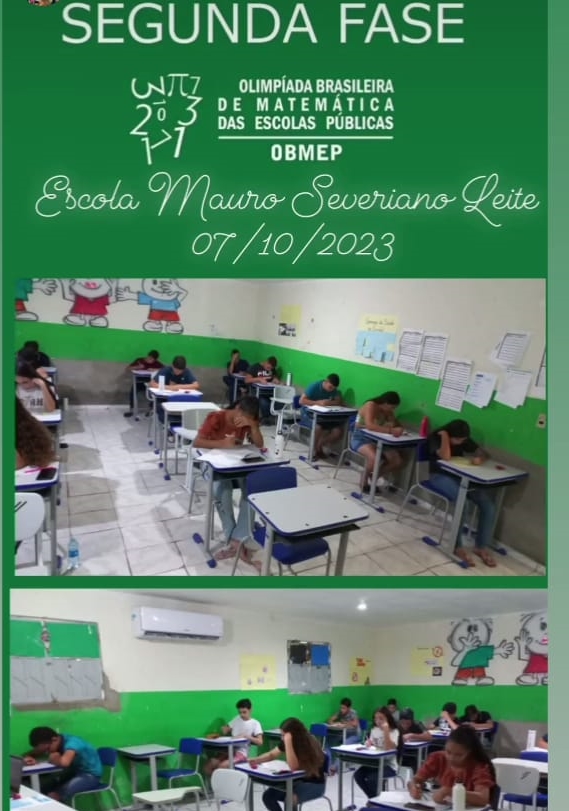 za Alunos da rede municipal de SS do Umbuzeiro participam da 2ª fase da Olimpíada Brasileira de Matemática 2023- OBMEP