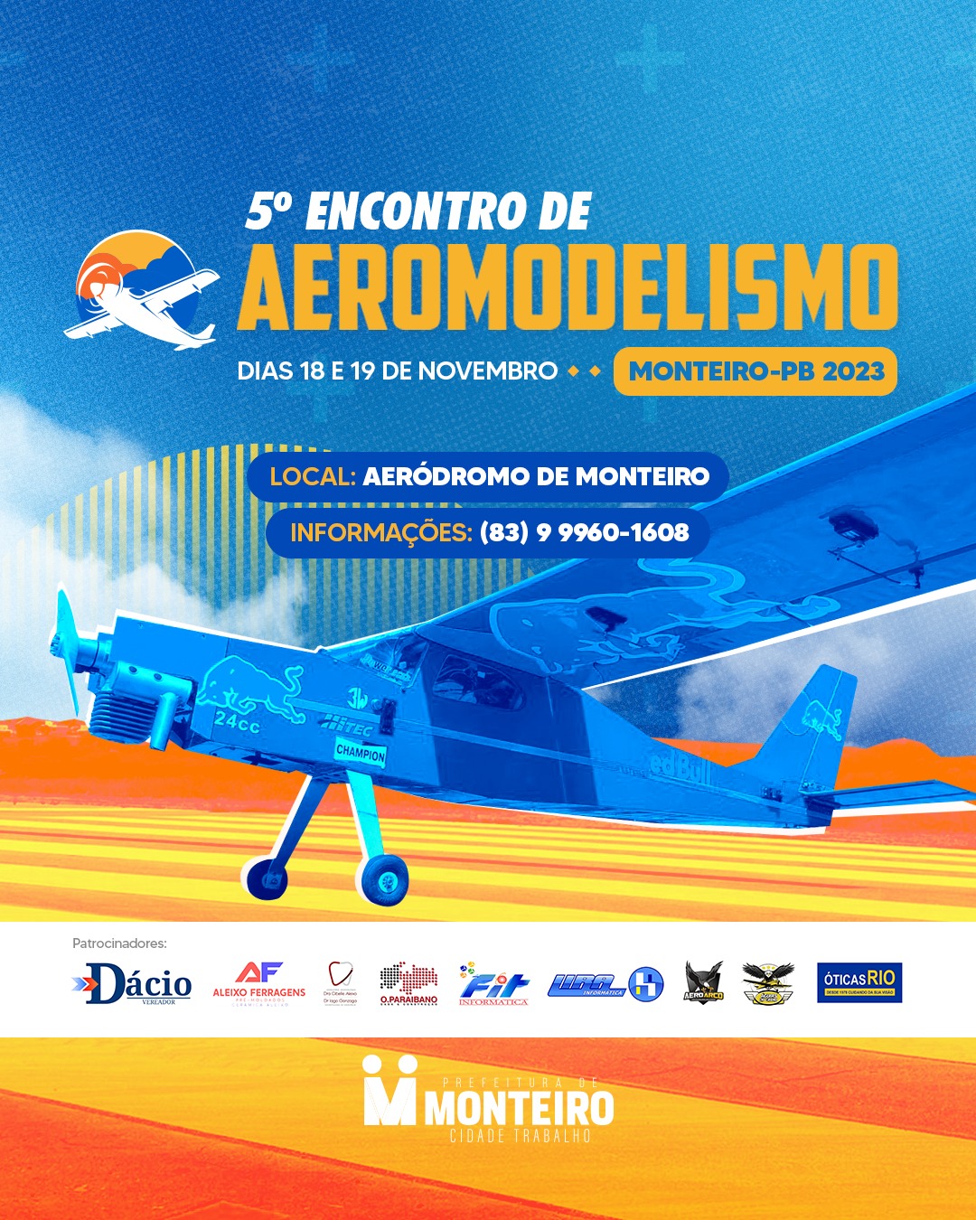 IMG-20231116-WA0023-1 Prefeitura de Monteiro promove 5º Encontro de Aeromodelismo neste final de semana