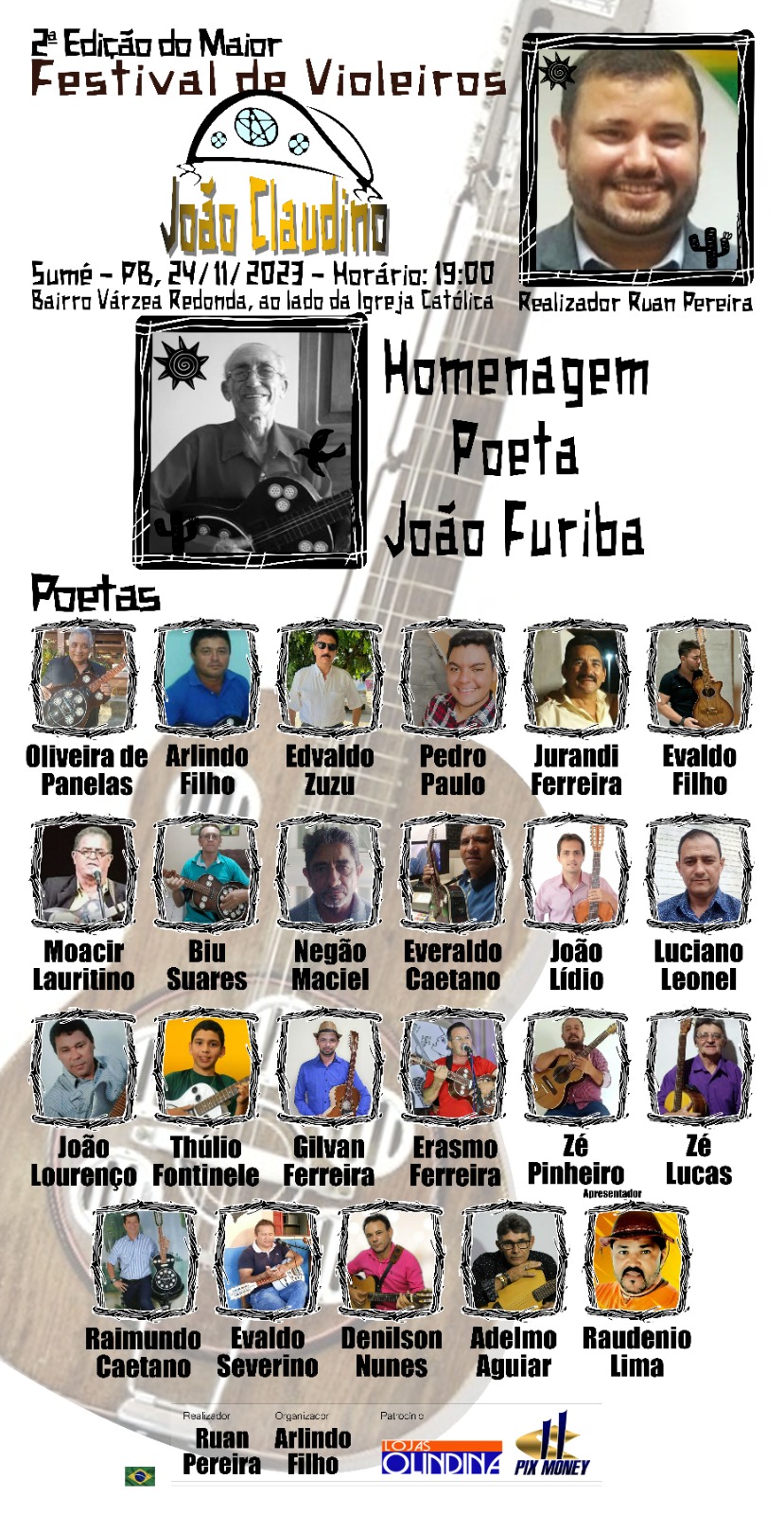 IMG-20231123-WA0129 Festival João Claudino: Evento em homenagem ao poeta João Furiba agita a cultura do repente em Sumé nesta sexta-feira