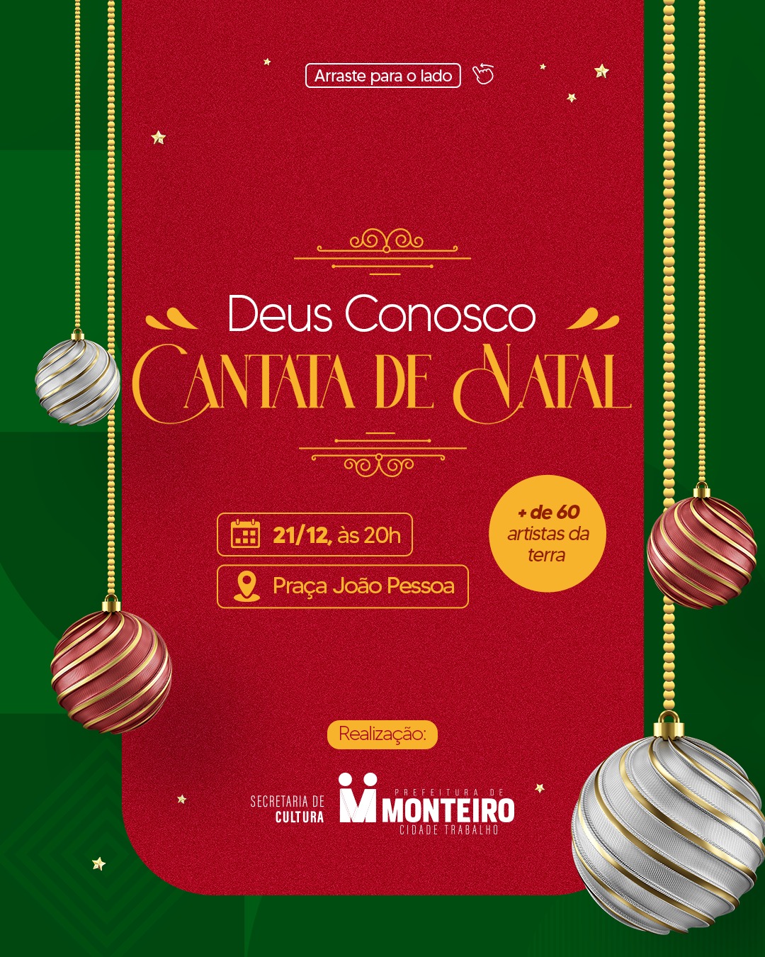IMG-20231220-WA0019 DEUS CONOSCO: Monteiro realiza Cantata de Natal com artistas da terra nesta quinta-feira