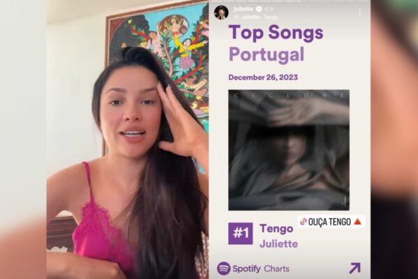 juliette_____foto_instagram-599x400 Juliette alcança topo do Spotify em Portugal com música “Tengo”