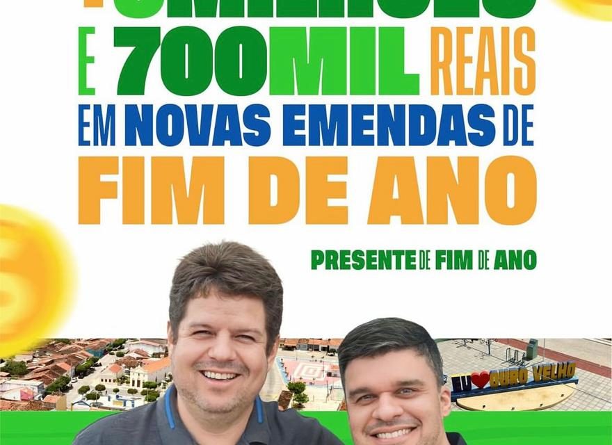 ZA1 Ouro Velho encerra o ano com mais de R$ 5,7 milhões em novas emendas parlamentares