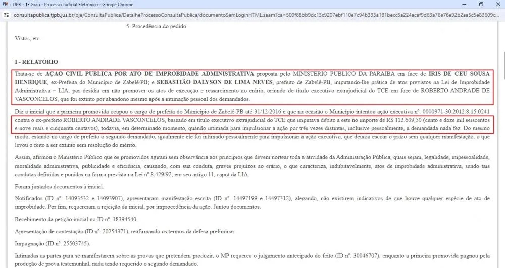 e0e55c45f615767a9ec1e70f93a5dbc7 Oposição de Zabelê publica matéria em que ex-prefeito Robério Andrade foi condenado e não devolveu R$: 112 mil aos cofres públicos