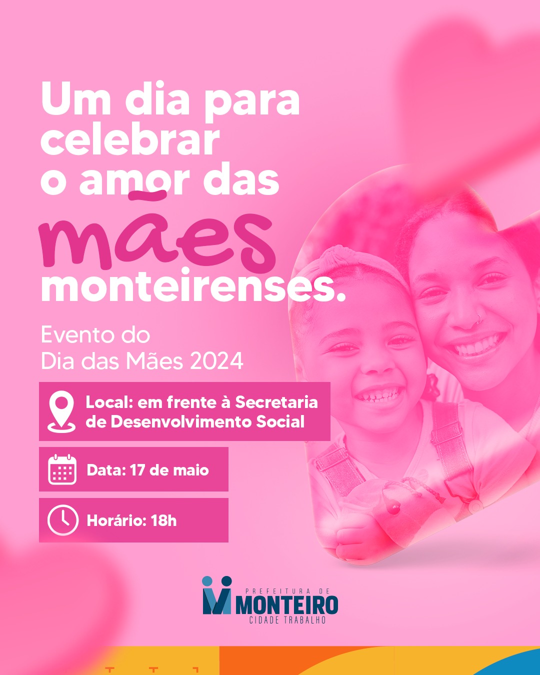 Dia-das-maes Secretaria de Desenvolvimento Social da Prefeitura de Monteiro realiza festa em homenagem ao dia das mães nesta sexta-feira