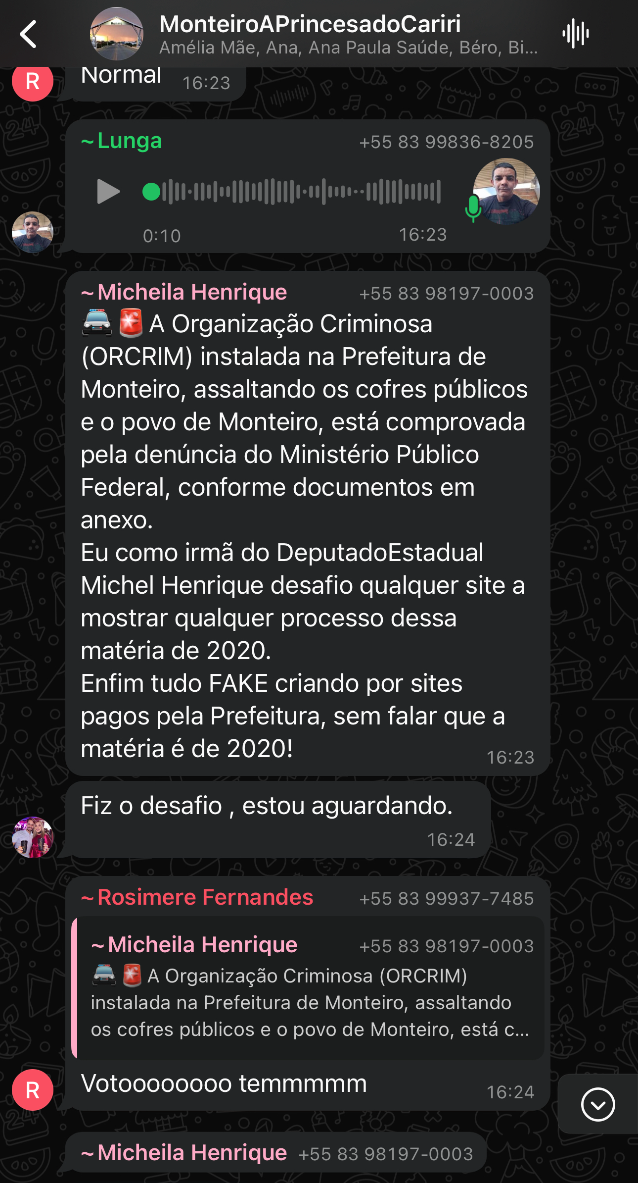 Captura-de-Tela-2024-08-30-as-09.32.51 Micheila Henrique, Filha de Edna Henrique, pode enfrentar mais de 3 Anos de prisão por Fake News contra Prefeita de Monteiro Anna Lorena