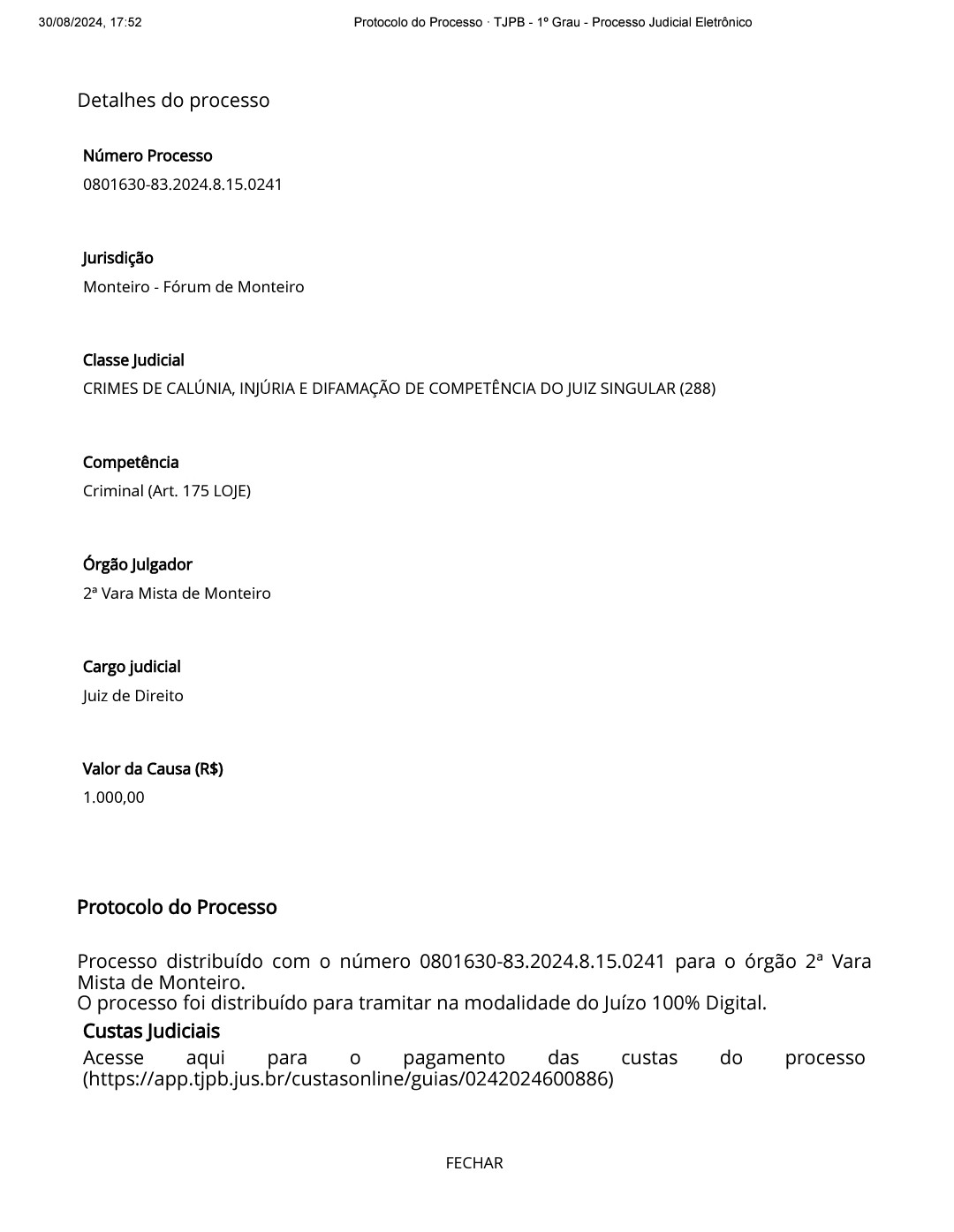 Screenshot_20240831_094005_Adobe-Acrobat2 Micheila Henrique, Filha de Edna Henrique, pode enfrentar mais de 3 Anos de prisão por Fake News contra Prefeita de Monteiro Anna Lorena