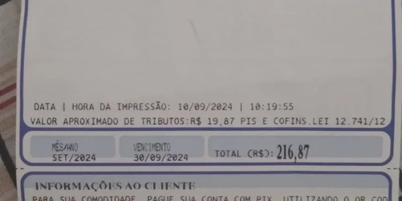 CAGEPA-CONTA-DE-AGUA Monteirense recebe fatura da Cagepa e se assusta com o valor cobrado