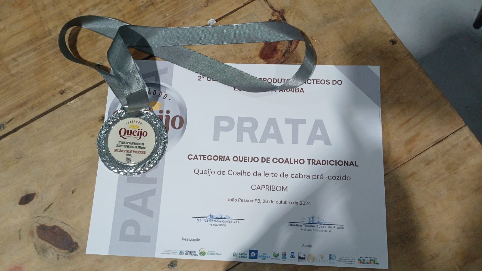 IMG-20241028-WA0041 Capribom brilha no primeiro salão do Queijo e Cachaça da Paraíba com 12 medalhas