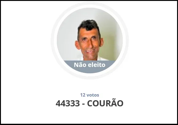 couraovotos ‘Courão da Carrocinha’, que já foi fenômeno nas eleições de 2016, obtém apenas 12 votos