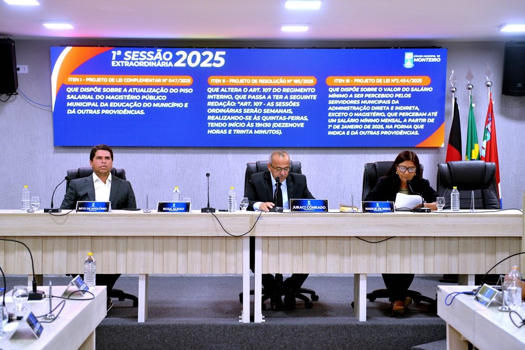 1000037347 Câmara Municipal de Monteiro realiza sessão extraordinária e aprova projetos em prol do funcionalismo público