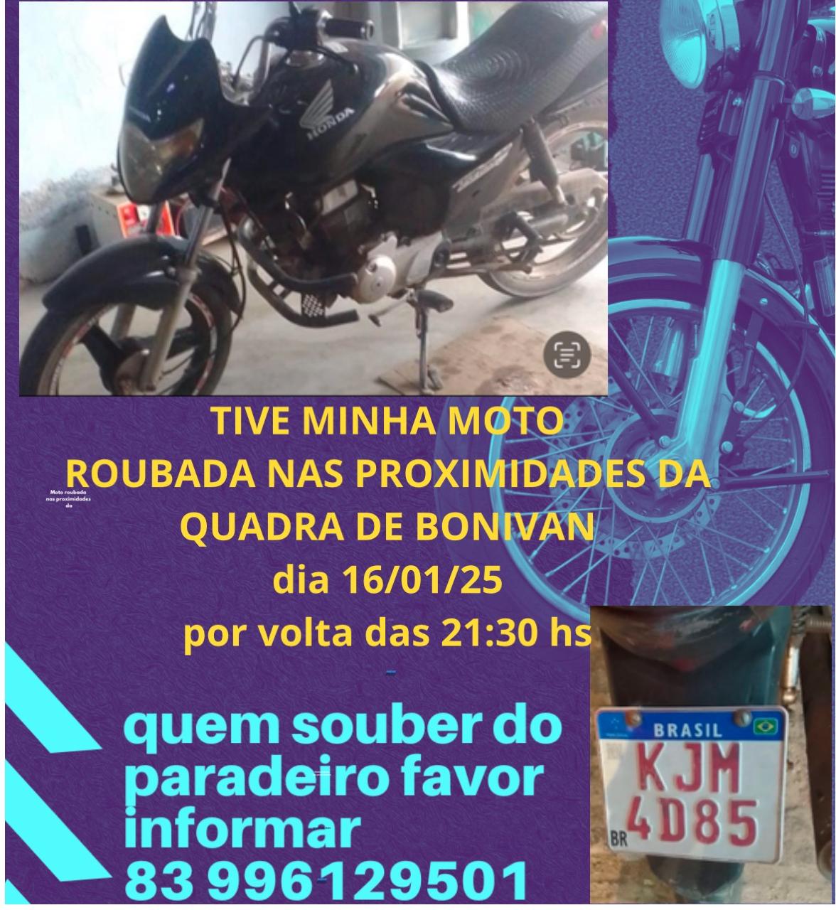 IMG-20250117-WA0023 Motocicleta é furtada em Monteiro e polícia busca informações