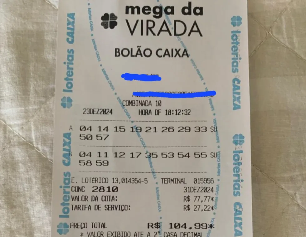 MEGA-DA-VIRADA-BILHETE-PREMIADO MEGA DA VIRADA: Bolão feito em lotérica de Monteiro acerta quadra e leva mais de R$ 24 mil